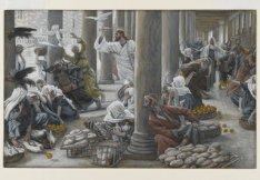 The Merchants Chased from the Temple (Les vendeurs chassés du Temple), James Tissot, 1886-1894